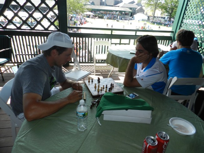 The Players cohabitate with the Bloggers in Newport