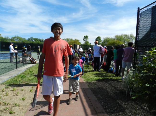Evan Zhu leads the 4-6 year olds like a flock