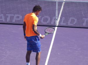 Monfils started strong early (photo credit: Esam Taha)