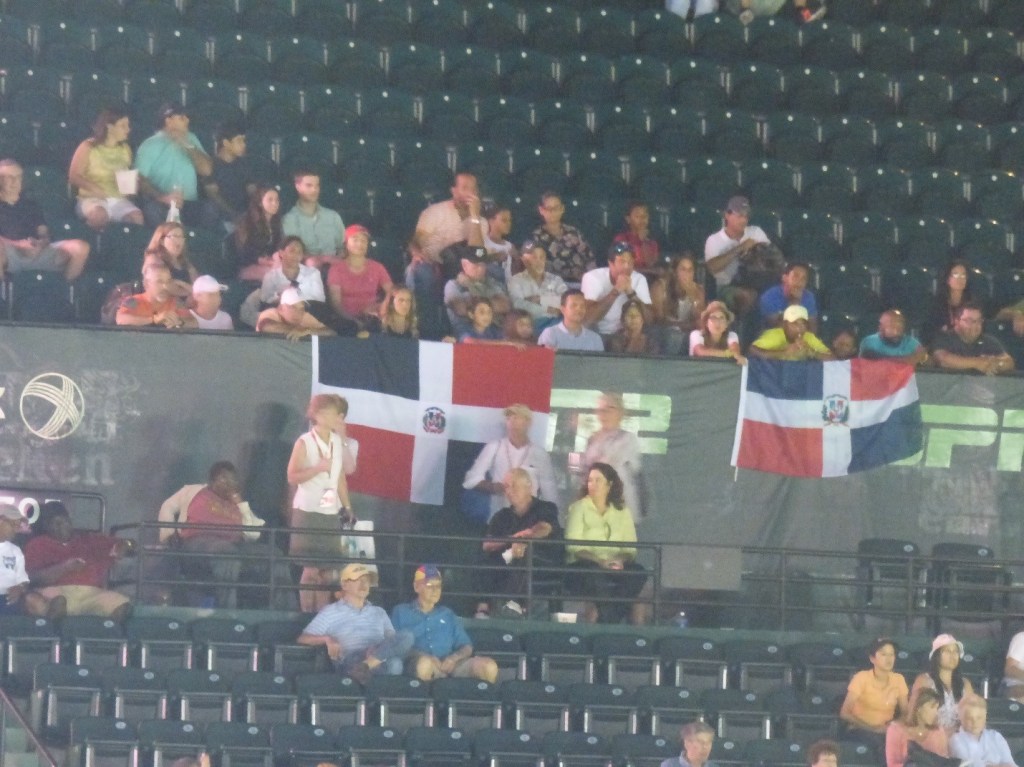 The Dominican Community in Miami made their presence felt cheering on their man Estrella (Photo Credit Esam Taha) 