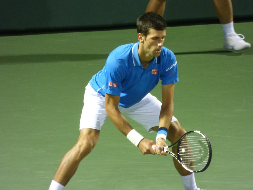 Djokovic did well handling the Isner serve (photo credit: Esam Taha)