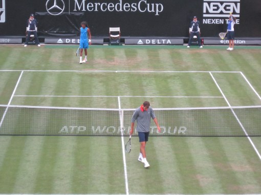 Janowicz vs. Brown was a quick match (photo credit: Andreas Thiele)
