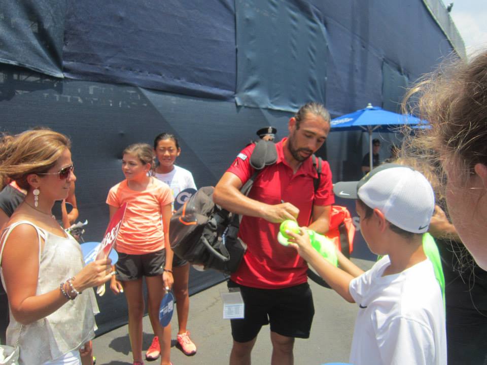 Marcos Baghdatis Signing Autographs 2015 ATP Atlanta
