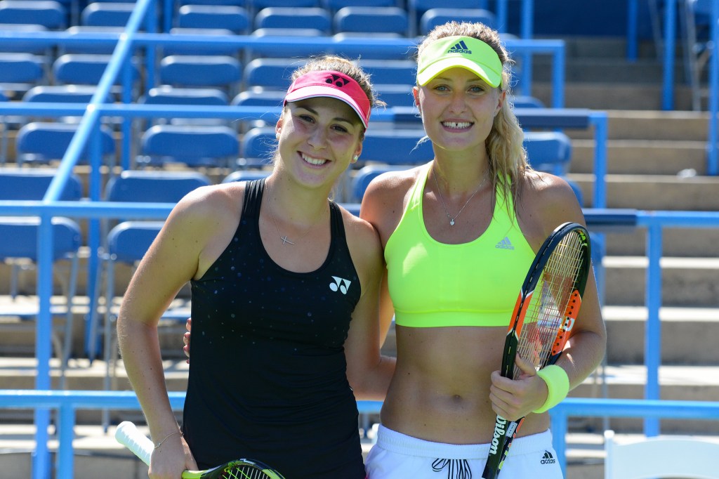 Belinda Bencic & Kiki Mladenovic (Photo: Chris Levy @Tennis_Shots)