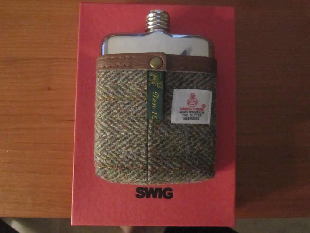 SWIG Harris Tweed Artisan Hip Flask