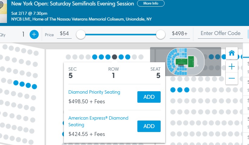 Tickets New York Open Saturday Semifinals Evening Session Uniondale NY at Ticketmaster