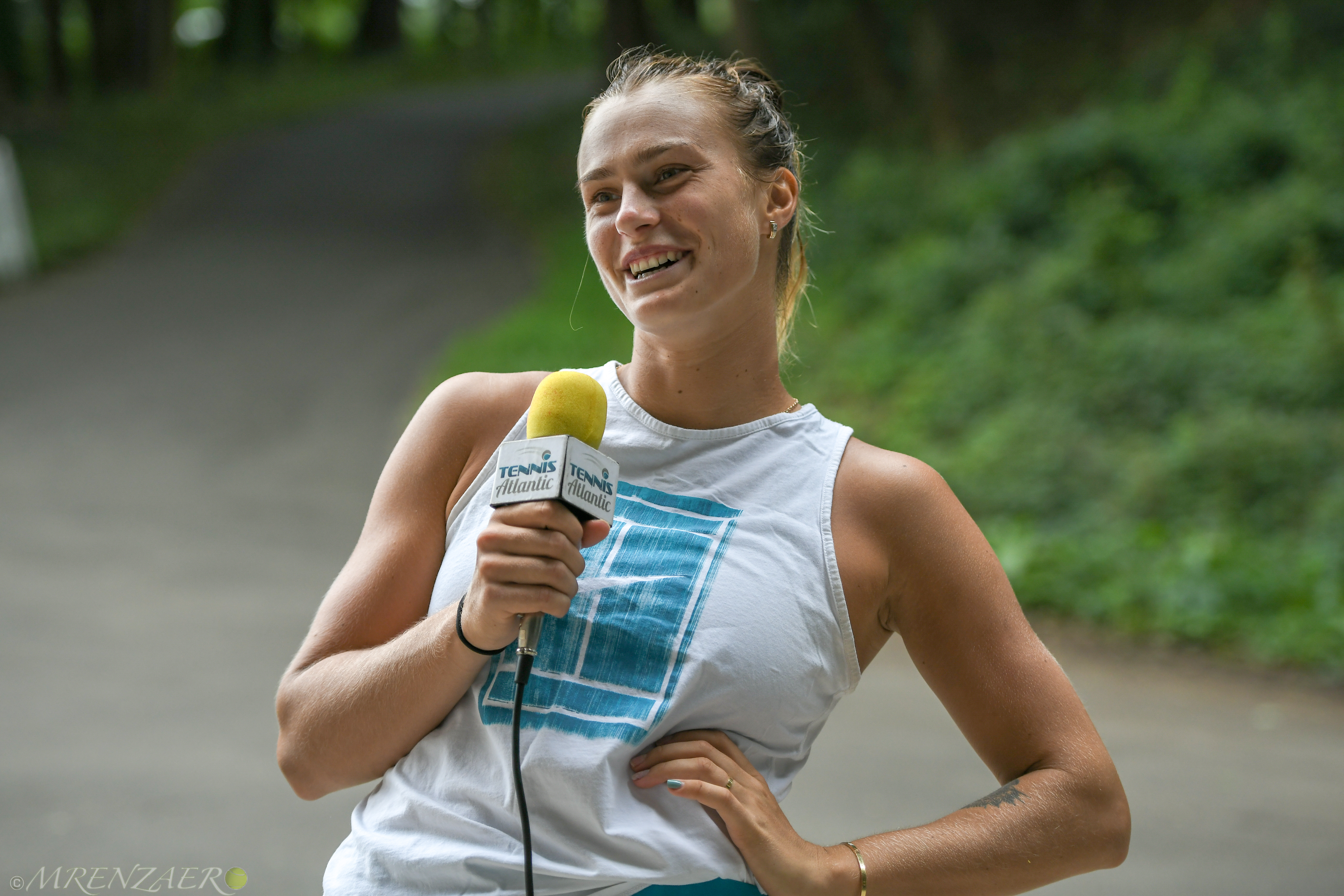 Aryna Sabalenka, 2018 Connecticut Open (Photo: Mike Renz for Tennis Atlantic)