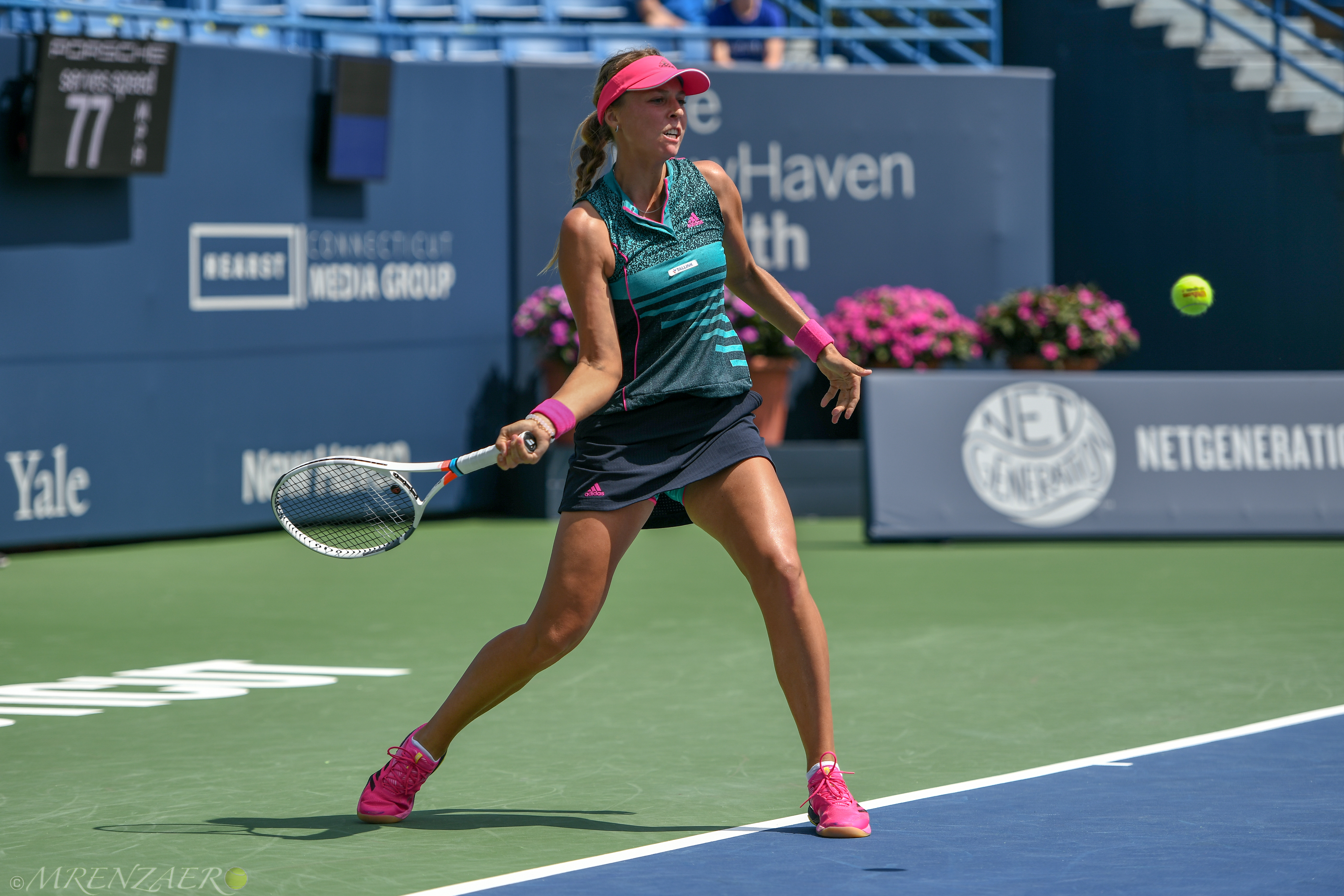 Anett Kontaveit, 2018 Connecticut Open (Photo: Mike Renz for Tennis Atlantic)