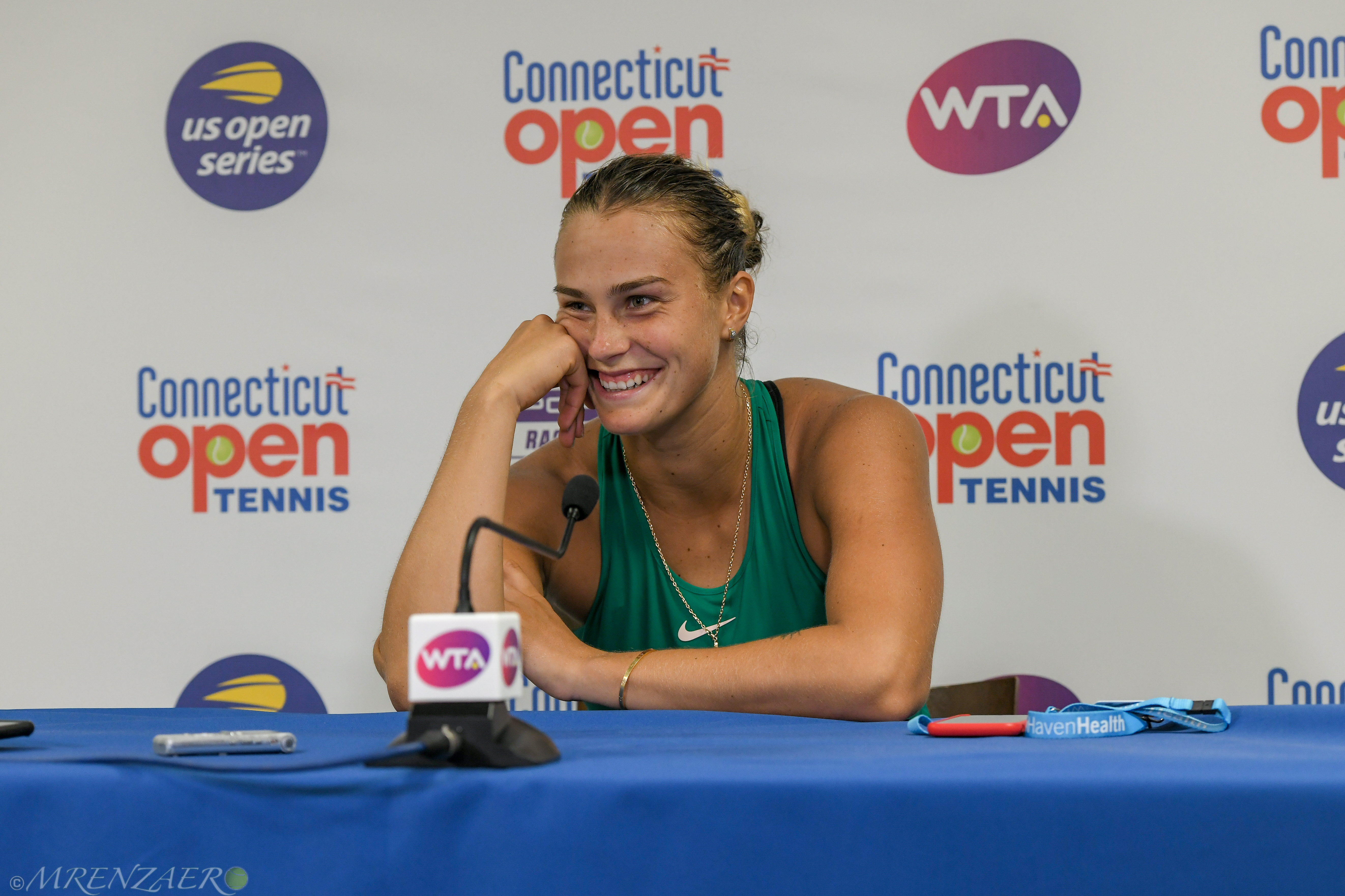Aryna Sabalenka, 2018 Connecticut Open (Photo: Mike Renz for Tennis Atlantic)